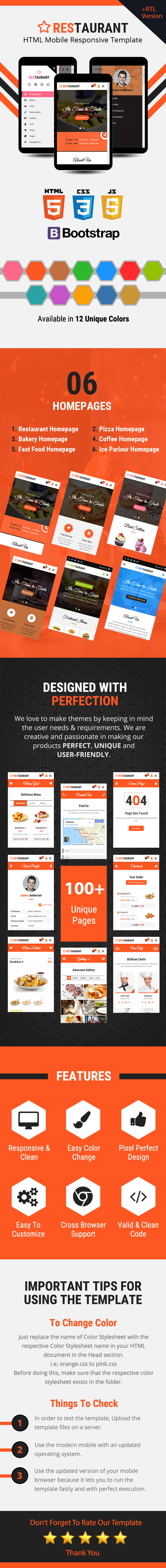 Star - Restaurant and Food Mobile Template - 1