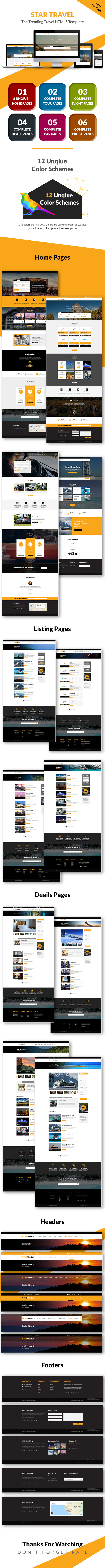 Star Travel - Travel, Tour, Hotel Booking & Admin Dashboard HTML5 Template - 1